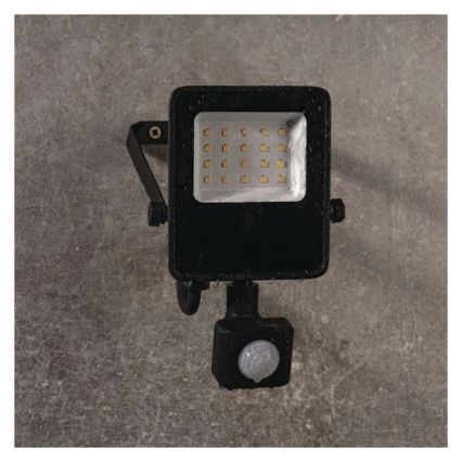 LED strålkastare med sensor VISIO LED/10W/230V 4000K IP65