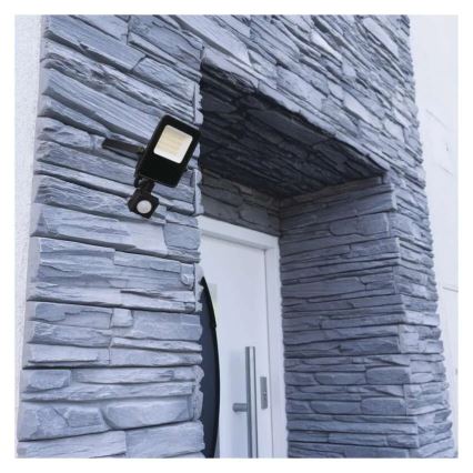 LED strålkastare med sensor VISIO LED/20W/230V 4000K IP65