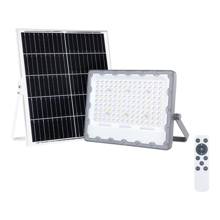LED-strålkastare med solpanel FOCUS 100W/15000 mAh 3,2V 6000K IP65 + fjärrkontroll