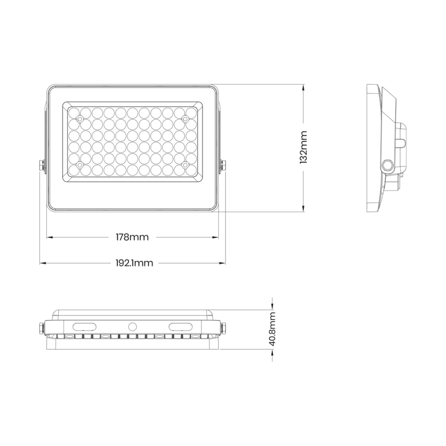 LED-strålkastare med solpanel FOCUS 60W/10000 mAh 3,2V 6000K IP65 + fjärrkontroll