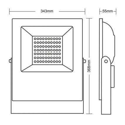 LED strålkastare PROFI PLUS LED/100W/230V 5000K IP66