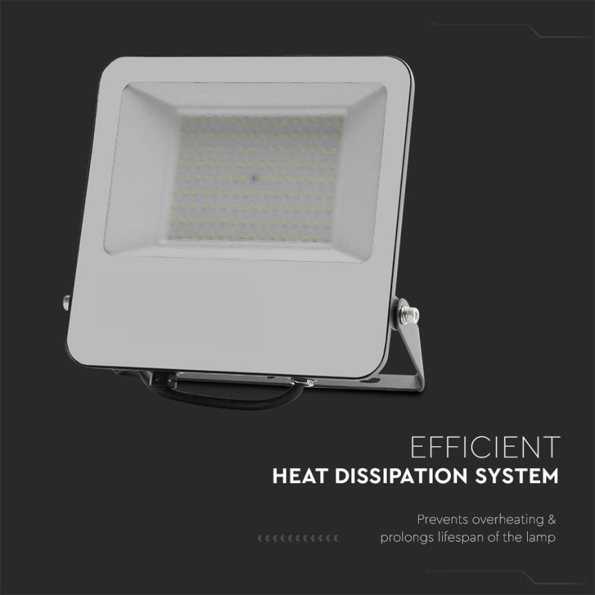 LED Strålkastare SAMSUNG CHIP LED/100W/230V 4000K IP65 svart