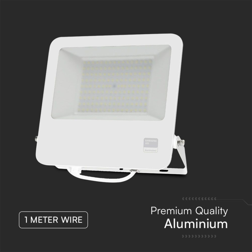LED Strålkastare SAMSUNG CHIP LED/100W/230V 6400K IP65 vit