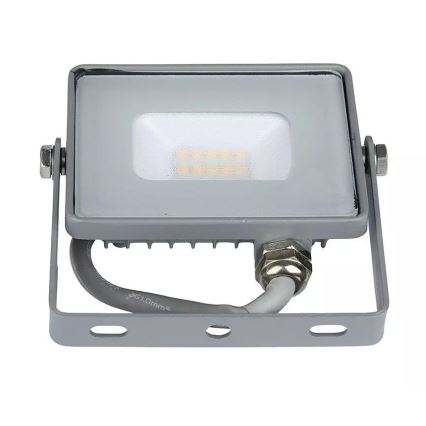 LED Strålkastare SAMSUNG CHIP LED/10W/230V IP65 4000K grå