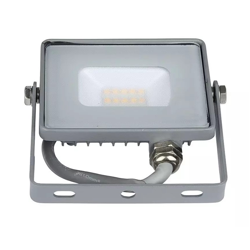 LED Strålkastare SAMSUNG CHIP LED/10W/230V IP65 4000K grå