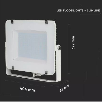 LED strålkastare  SAMSUNG CHIP LED/150W/230V 3000K IP65 vit 
