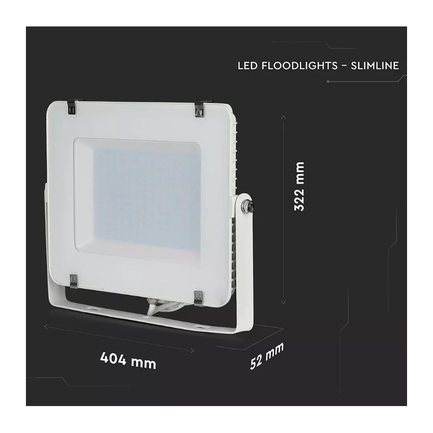 LED strålkastare  SAMSUNG CHIP LED/150W/230V 3000K IP65 vit 