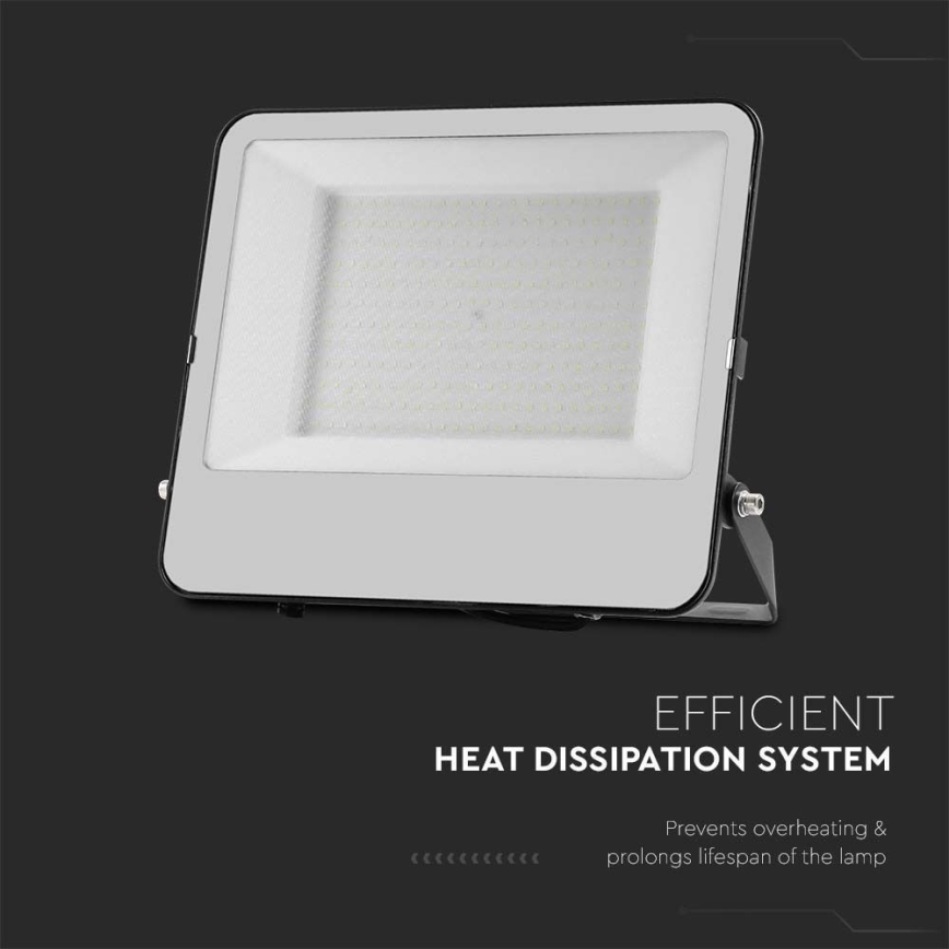 LED Strålkastare SAMSUNG CHIP LED/200W/230V 4000K IP65 svart