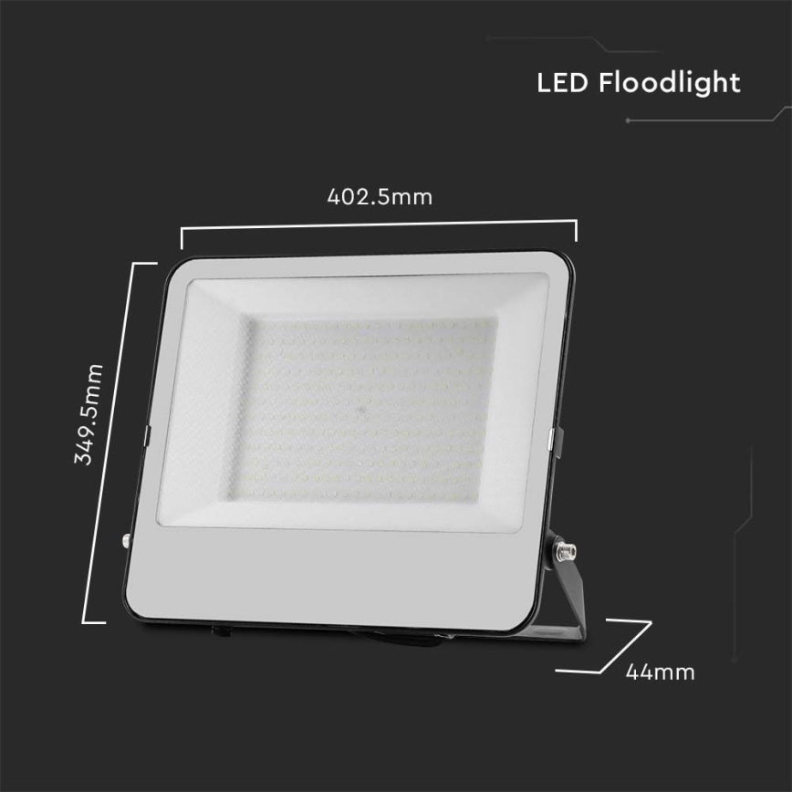 LED Strålkastare SAMSUNG CHIP LED/200W/230V 4000K IP65 svart