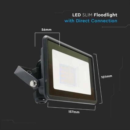 LED Strålkastare SAMSUNG CHIP LED/20W/230V IP65 6500K