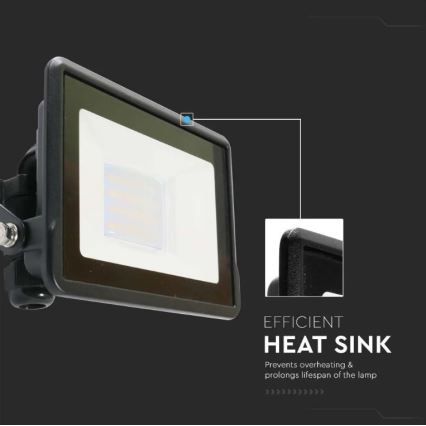 LED Strålkastare SAMSUNG CHIP LED/20W/230V IP65 6500K