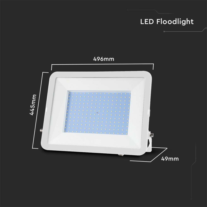 LED strålkastare SAMSUNG CHIP LED/300W/230V 6500K IP65 vit