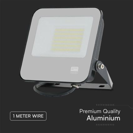 LED Strålkastare SAMSUNG CHIP LED/50W/230V 4000K IP65 svart