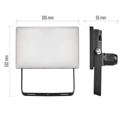 LED strålkastare TAMBO LED/10W/230V 4000K IP65