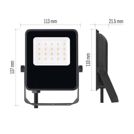 LED Strålkastare VISIO LED/20W/230V 4000K IP65