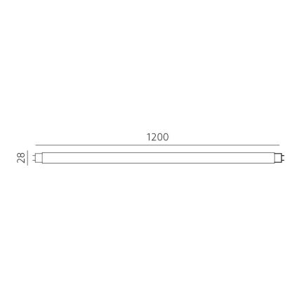 LED Lysrör T8 G13/16W/230V 4000K 120 cm
