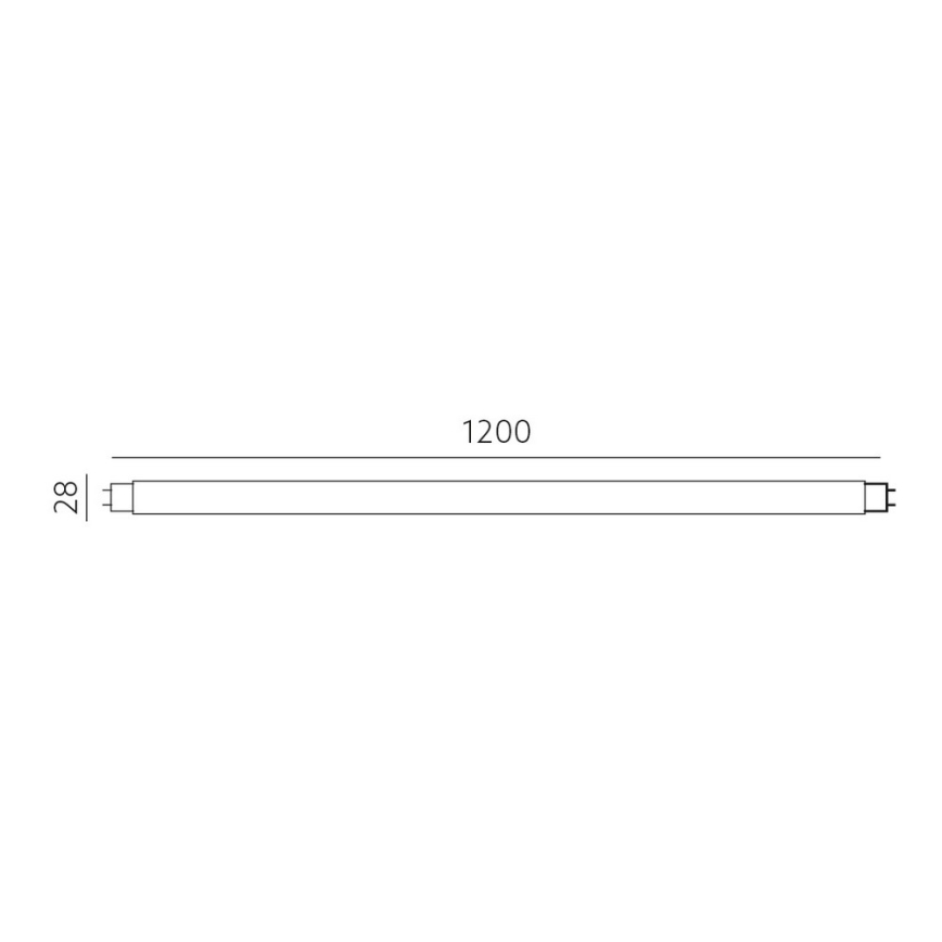 LED Lysrör T8 G13/16W/230V 4000K 120 cm