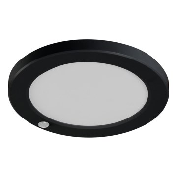 LED Tak/upphängd taklampa med rörelsedetektor 2i1 ERGA LED/17W/230V 3000/4000/6500K svart