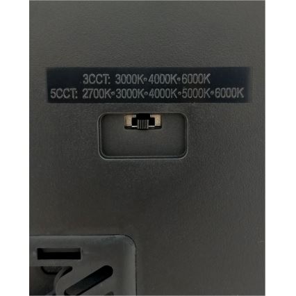 LED-takarmatur 32W/230V 3000/4000/6500K 40x40 cm svart