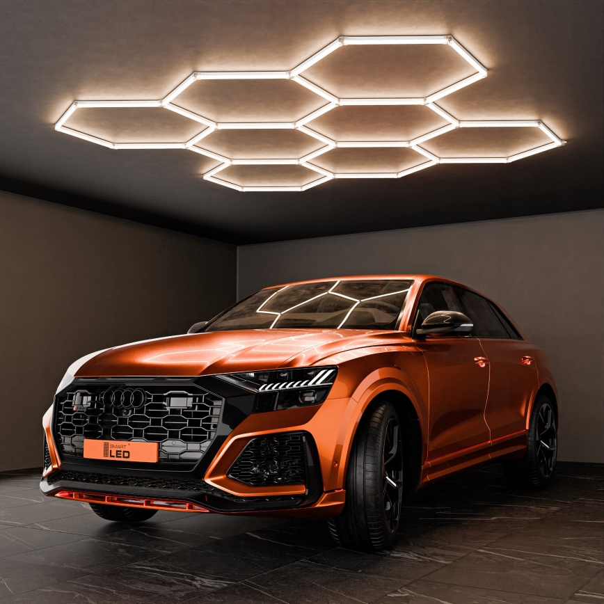 LED takarmatur HEXAGON LED/280W/85-265V 4000K 313x298 cm CRI 90 IP54 vit