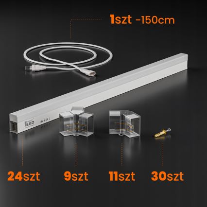 LED takarmatur HEXAGON LED/192W/85-265V 6500K 298x209 cm CRI 90 IP54 vit