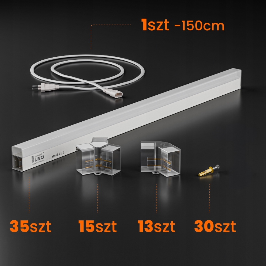 LED taklampa HEXAGON LED/280W/85-265V 6500K 313x298 cm CRI 90 IP54 vit