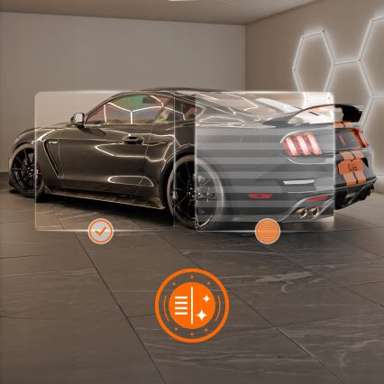 LED Takarmatur HEXAGON LED/696W/85-265V 4000K 484x243 cm CRI 90 IP54 vit