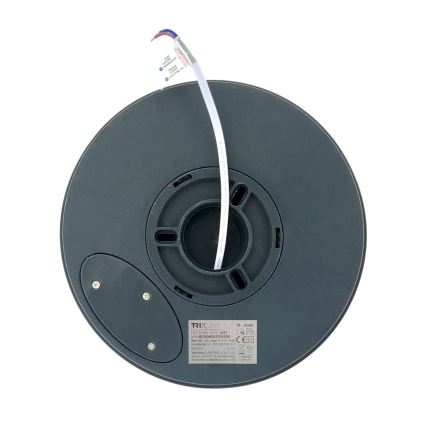 LED badrumstaklampa med rörelsesensor LED/20W/230V 3000/4000/6500K Ø 23 cm IP54 antracit