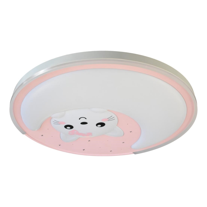 LED takbelysning för barn MOONCAT LED/34W/230V rosa