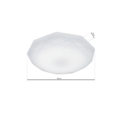 LED Takbelysning HEX LED/24W/230V