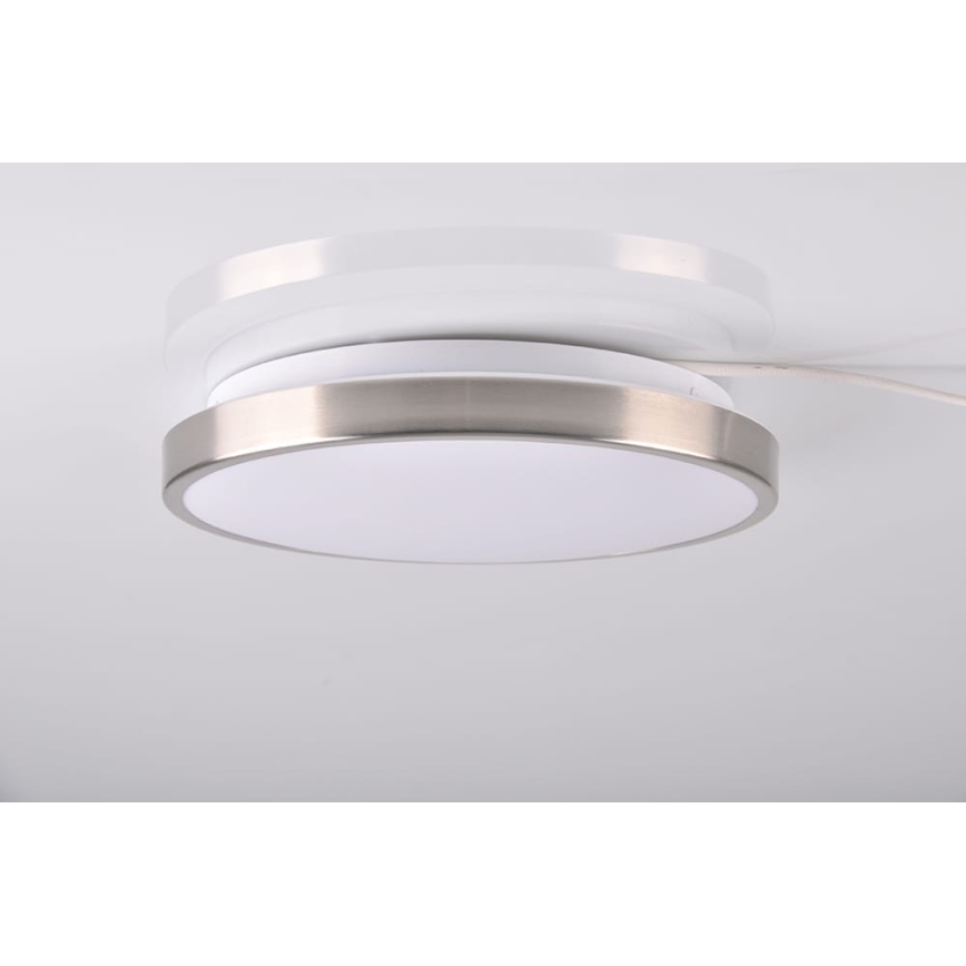 LED Takbelysning KERN LED/15W/230V nickel