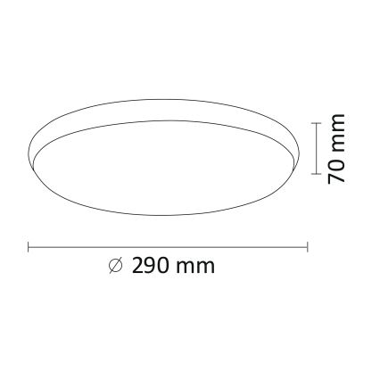 LED Takbelysning KERN LED/15W/230V nickel