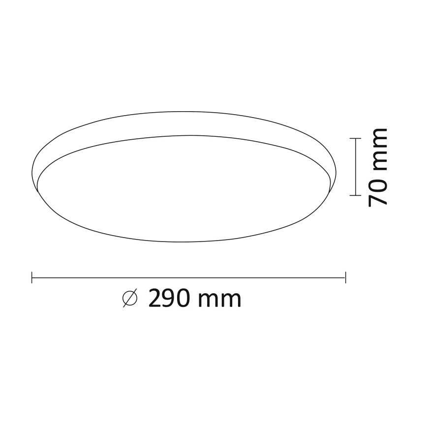 LED Takbelysning KERN LED/15W/230V nickel