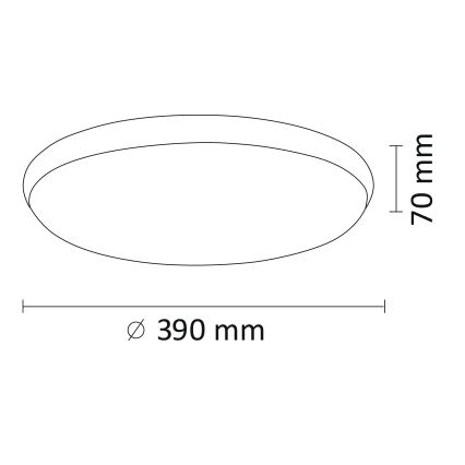 LED Takbelysning KERN LED/24W/230V svart