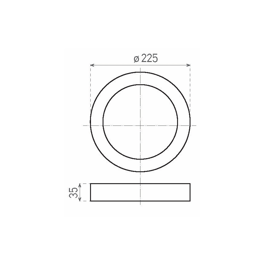LED Takbelysning LED/18W/230V