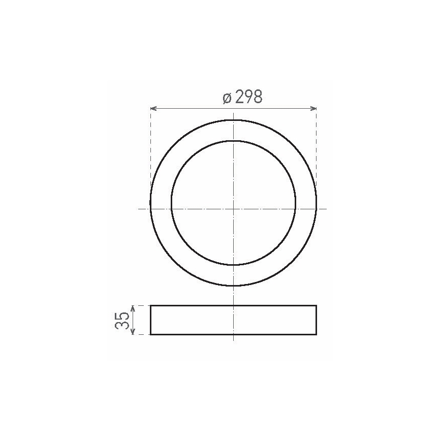 LED Takbelysning LED/24W/230V