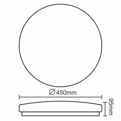 LED Takbelysning OPAL LED/50W/176-264V