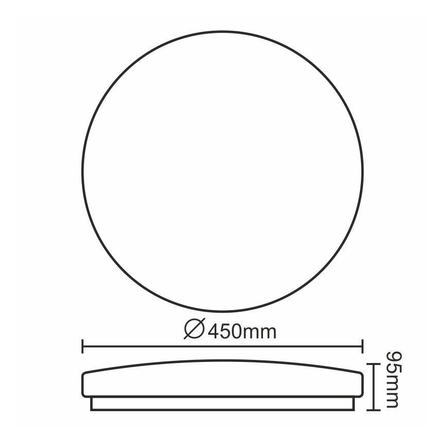 LED Takbelysning OPAL LED/50W/176-264V