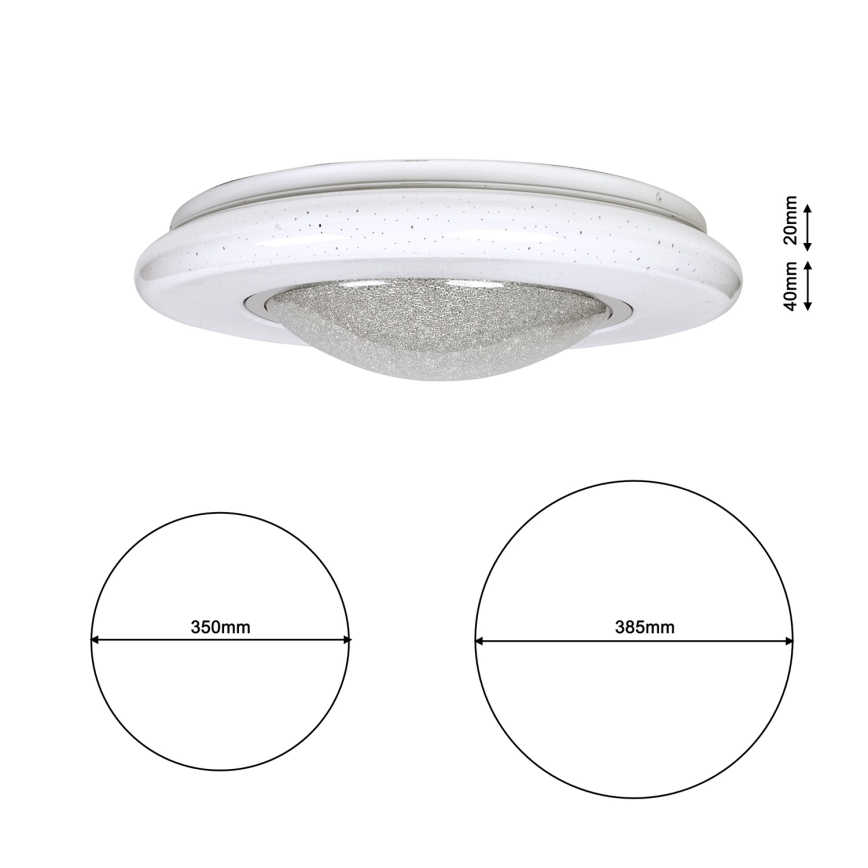 LED Takbelysning QUASAR LED/24W/230V