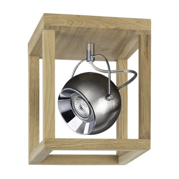 LED Takbelysning ROY 1xGU10/5W/230V matt ek - FSC-certifierad