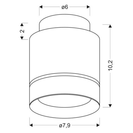 LED Takbelysning TUBA LED/12W/230V