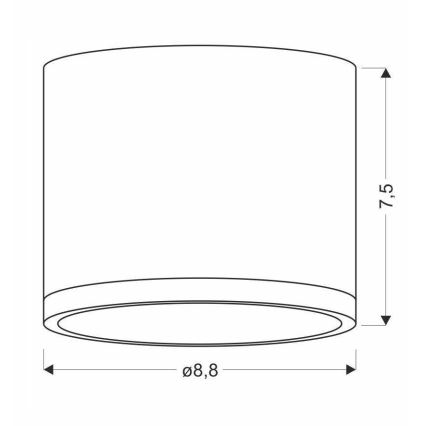 LED Takbelysning TUBA LED/9W/230V