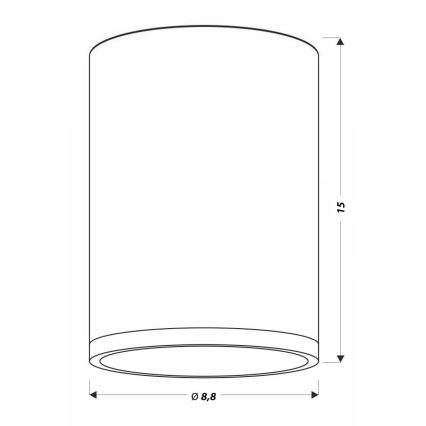 LED Takbelysning TUBA LED/9W/230V