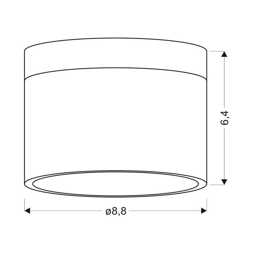 LED Takbelysning TUBA LED/9W/230V vit/beige
