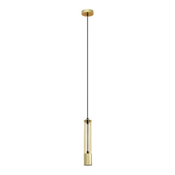 LED Takkkrona på ett snöre  BARS 1xGU10/4,8W/230V gold