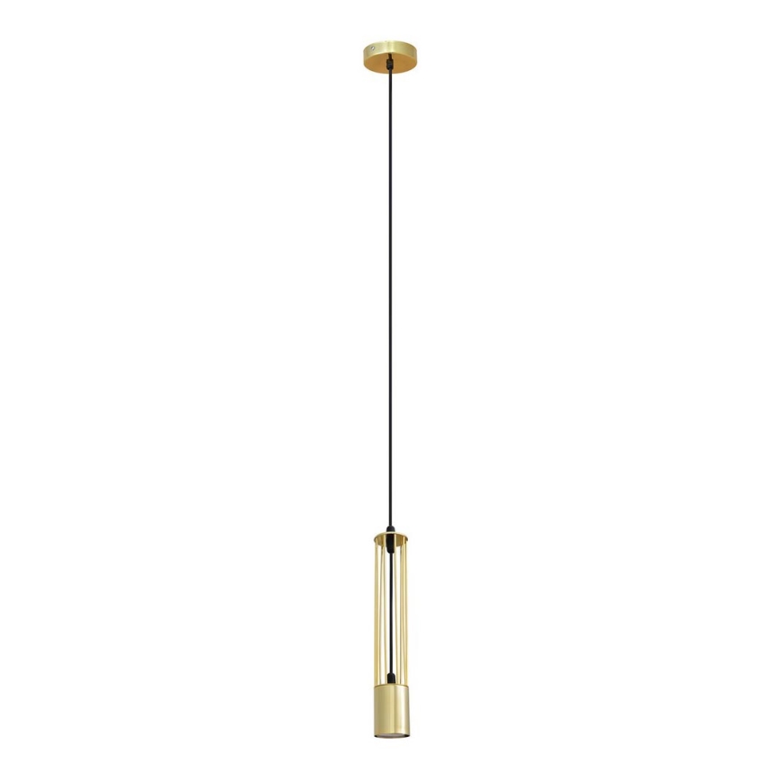 LED Takkkrona på ett snöre  BARS 1xGU10/4,8W/230V gold