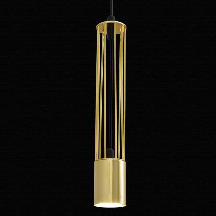 LED Takkkrona på ett snöre  BARS 1xGU10/4,8W/230V gold