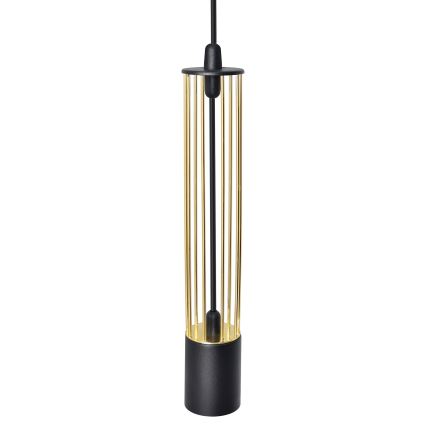 LED Takkkrona på ett snöre  BARS 3xGU10/4,8W/230V svart /gold