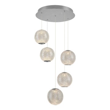 LED Taklamp CREMONA 5xLED/5W/230V 3000K matt krom