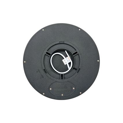 LED-taklampa 18 W, 230 V — valbar färgtemperatur 3000/4000/6500 K, Ø 23 cm, svart